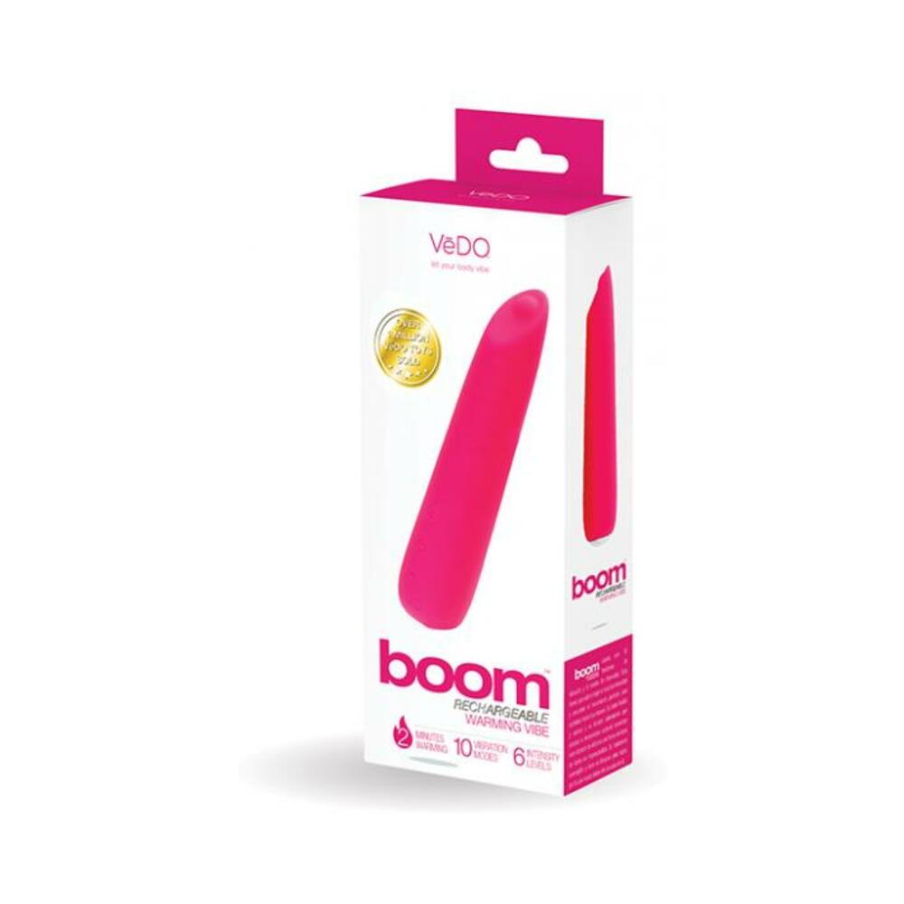 792816281581_1 Vedo Boom Rechargeable Ultra Powerful Vibe - Pink - Image 1