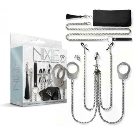 Nixie Metal Bondage 8-piece Kit Silver