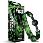 Stoner Vibes Chronic Collection Glow In The Dark Breathable Ball Gag - Image 2