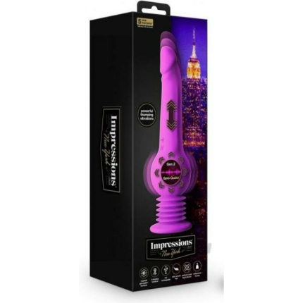Impressions New York Gyroquake Dildo Purple