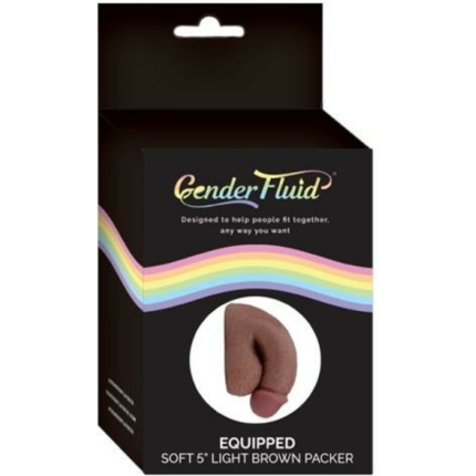 Gender Fluid Equipped Soft Packer 5 In. Light Brown