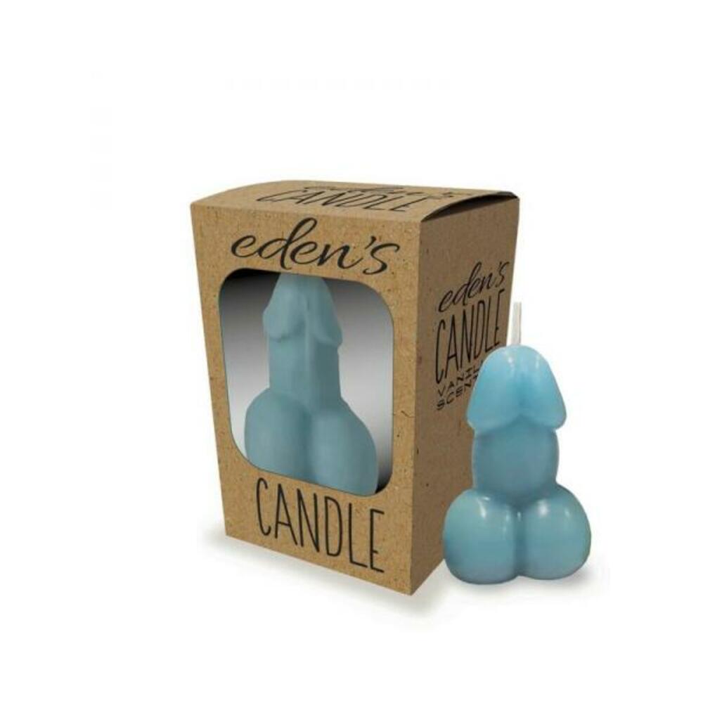 817717011577_1 Eden's Penis Candle Blue - Image 1