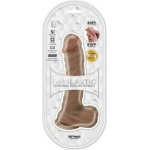 Skinsations Skinlastic Sliding Skin Dildo With Suction Base 8 In.