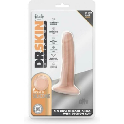 Dr. Skin Dr. Lucas Dong With Suction Cup Silicone 5 In. Vanilla