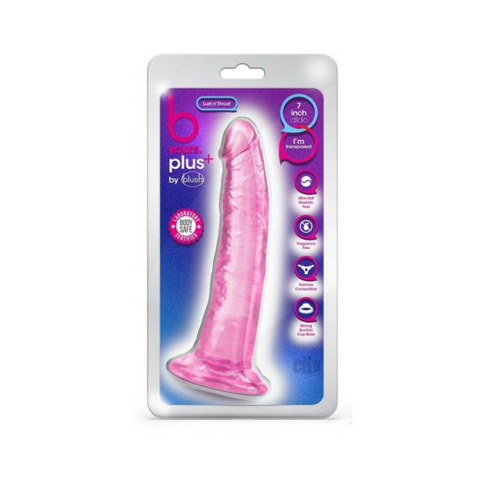 819835026730_1 B Yours Plus Lust 'n' Thrust Pink - Image 1