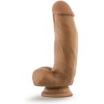 Dr. Skin Dr. Samuel Dildo With Suction Cup Silicone 7 In. Mocha - Image 3