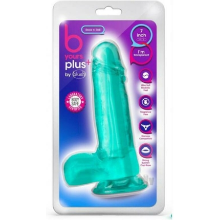 B Yours Plus Rock 'n' Roll Dildo Teal