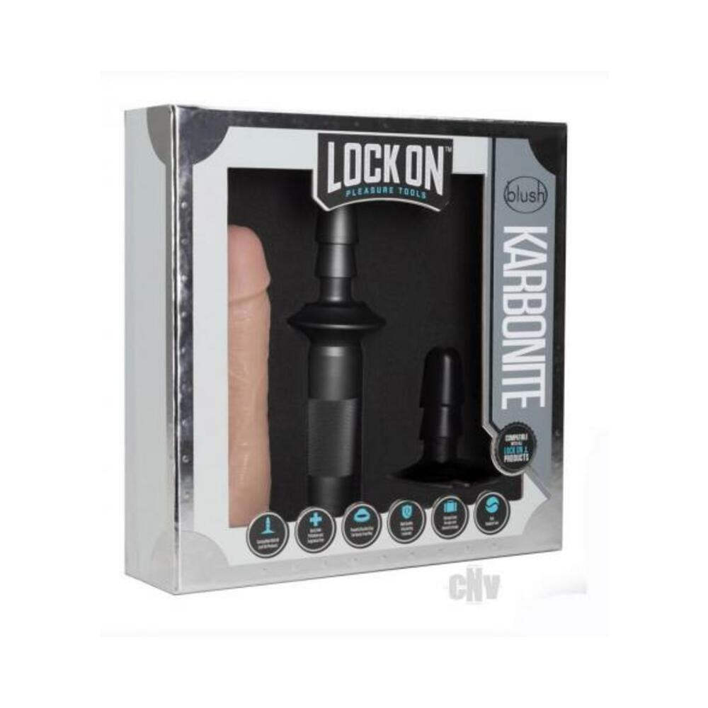 819835027768_1 Lock On - Karbonite Dildo And Handle - Vanilla - Image 1