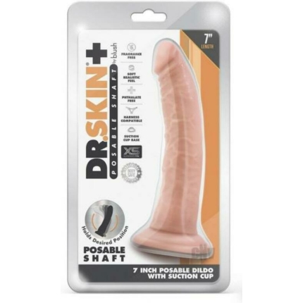 Dr Skin Plus Posable Dildo 7 Vanilla