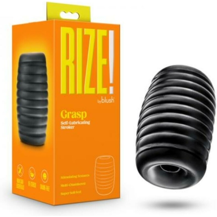 Rize Grasp Self-lubricating Stroker Black