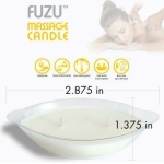 Fuzu Massage Candle Fiji Dates & Lemon Peel White 4 Oz. - Image 2