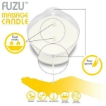 Fuzu Massage Candle Fiji Dates & Lemon Peel White 4 Oz. - Image 3