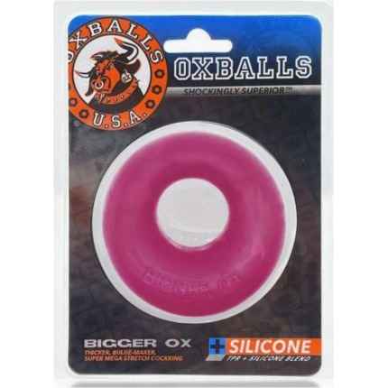 Oxballs Bigger Ox Thick Cockring Silicone Tpr Hot Pink Ice