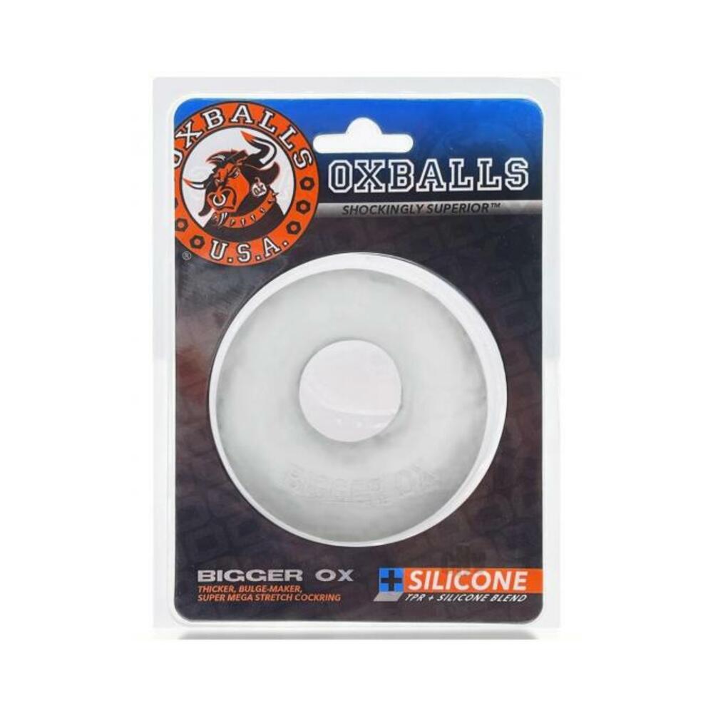 840215120977_1 Oxballs Bigger Ox Thick Cockring Silicone Tpr Clear Ice - Image 1