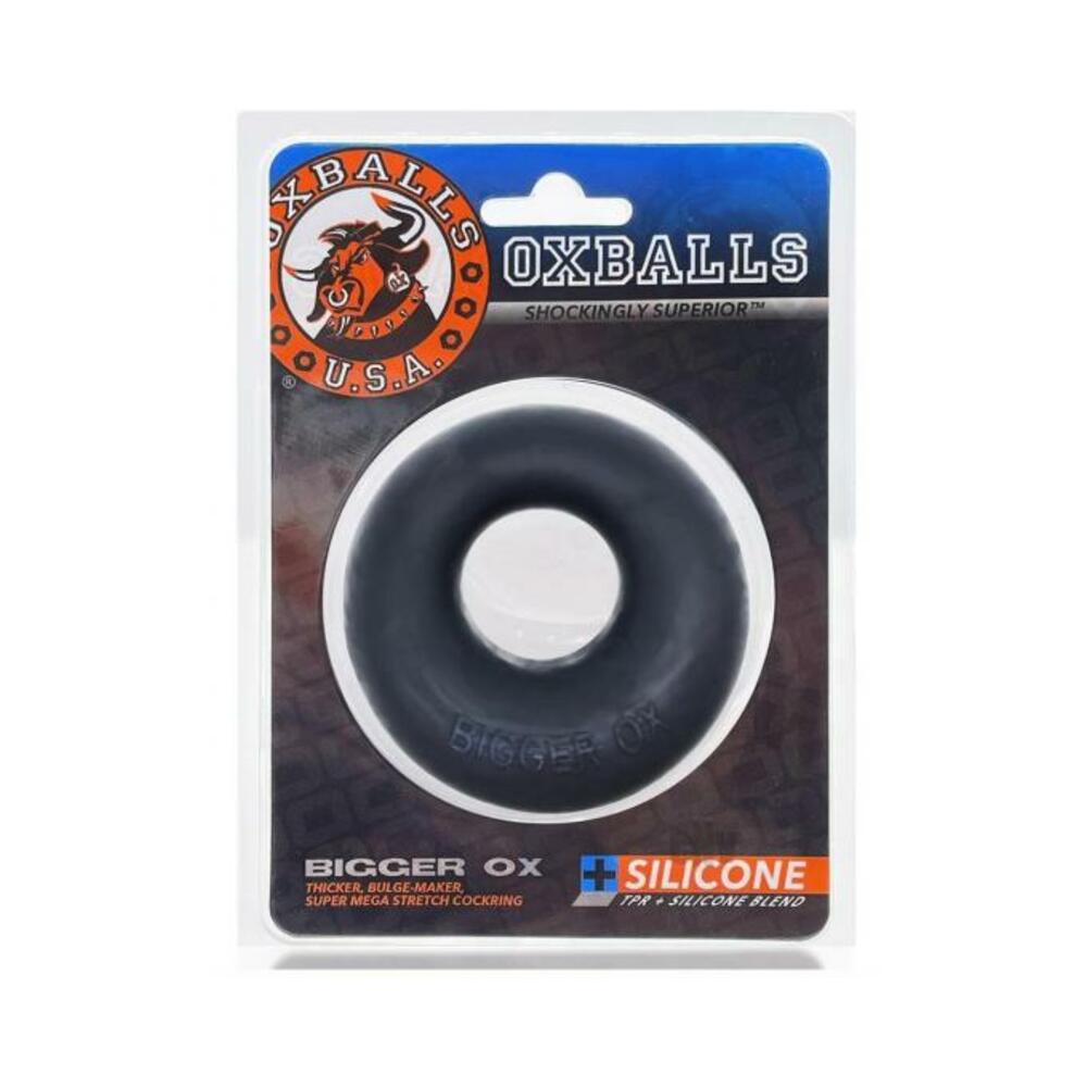 840215120984_1 Oxballs Bigger Ox Thick Cockring Silicone Tpr Black Ice - Image 1
