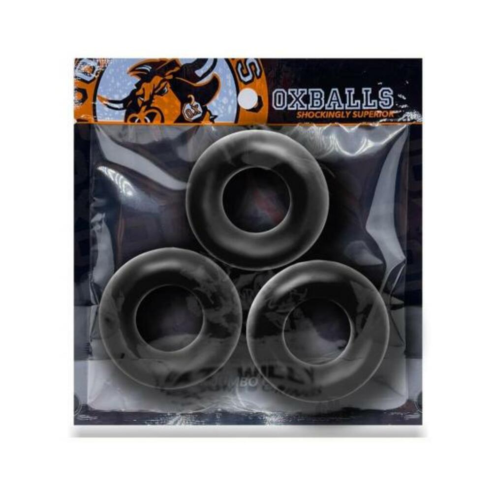 840215121042_1 Oxballs Fat Willy 3-pack Jumbo Cockrings Flextpr Black - Image 1