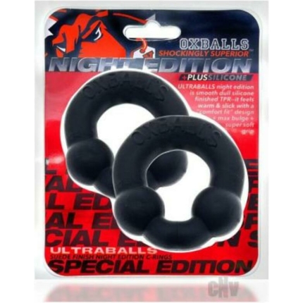 Oxballs Ultraballs 2-pack Cockring Plus+silicone Special Edition Night