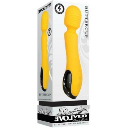 Evolved Buttercup Rechargeable Wand Vibrator - Yellow