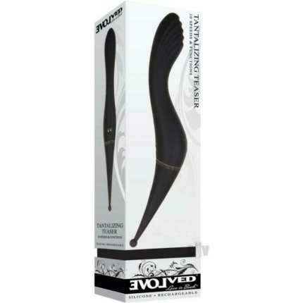 Evolved Tantalizing Teaser Rechargeable Silicone Black