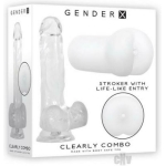 Gender X Clearly Combo Dildo And Stroker Clear - Image 2