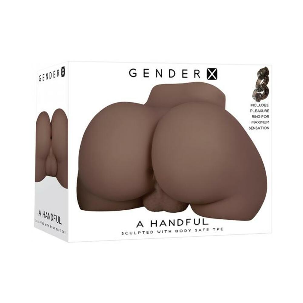 844477019055_1 Gender X A Handful Stroker Dark 6 Lbs - Image 1
