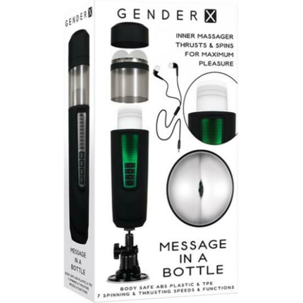 Gender X Message In A Bottle Rechargeable Black