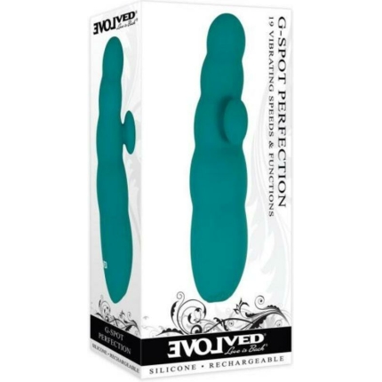 Evolved G-spot Perfection Silicone Rechargeable Teal