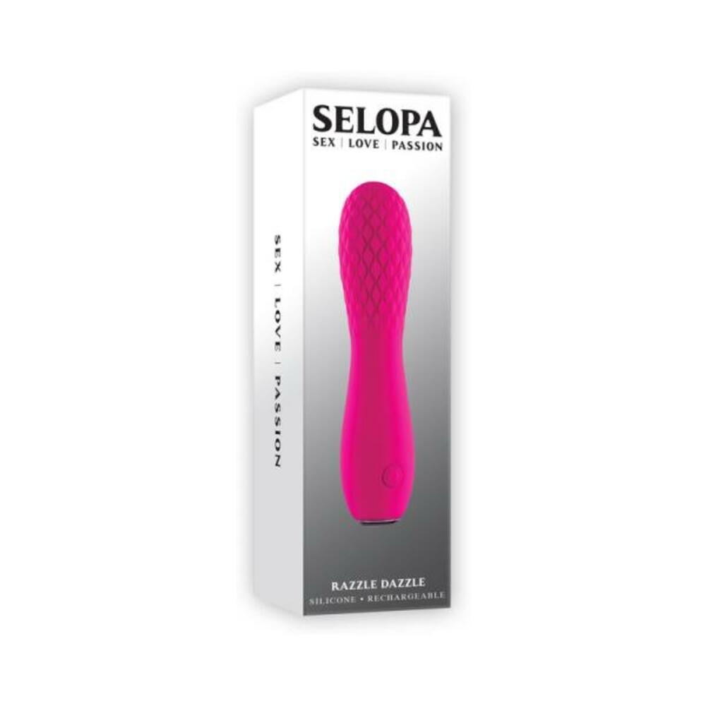 844477023274_1_ddbca2fc-36ab-47ee-b9c6-3ea091ac9a30 Selopa Razzle Dazzle Rechargeable Vibe Silicone Pink - Image 1