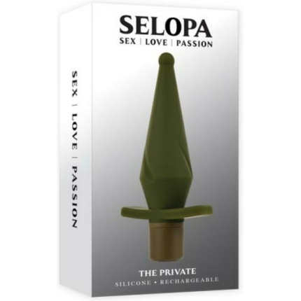 Selopa The Private Rechargeable Butt Plug Silicone Green