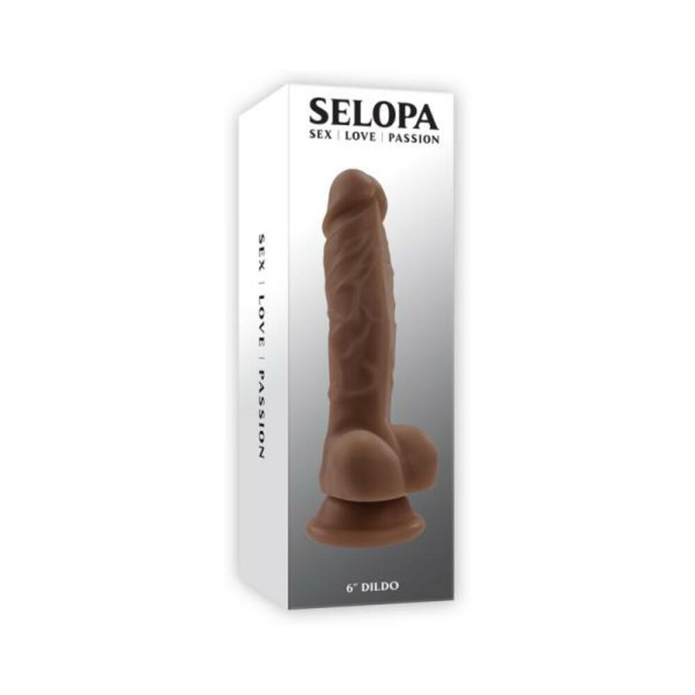 844477023908_1 Selopa 6 In. Dildo Dark - Image 1