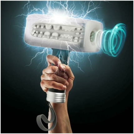 Thunder Stroker Sucking Masturbator