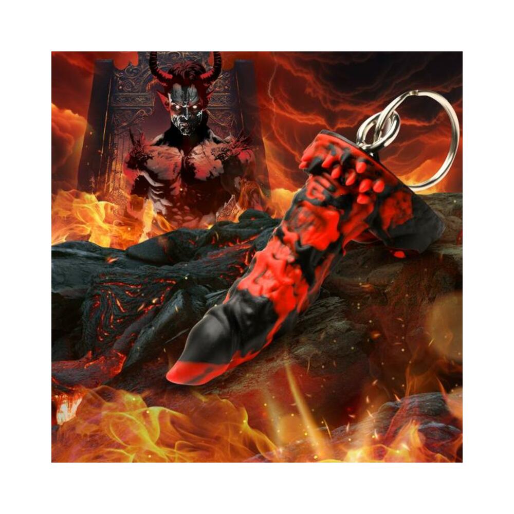848518055149_1 Fire Demon Mini Dildo Key Chain - Image 1