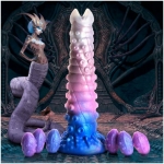 Tenta-queen Ovipositor Silicone Dildo With Eggs