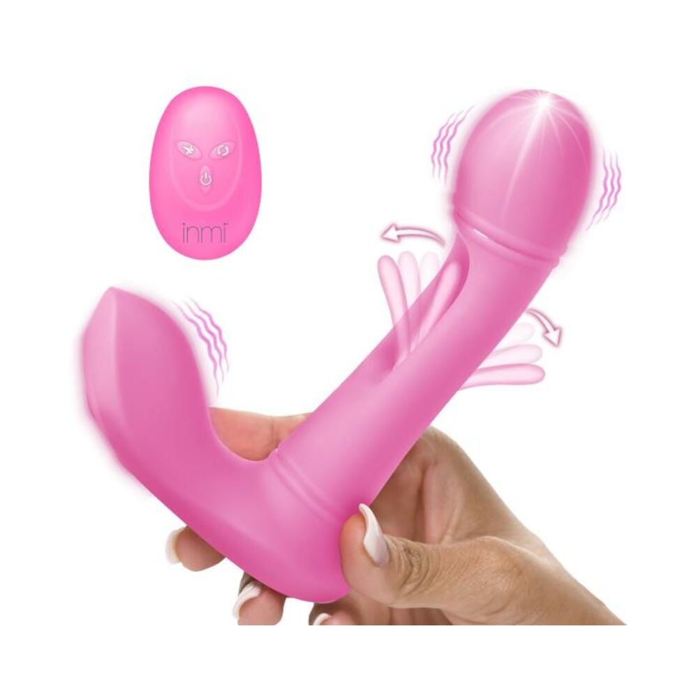 848518055293_1 G-flick G-spot Flicking Silicone Vibrator With Remote - Image 1