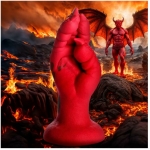 Demon Claw Fisting Silicone Dildo - Red