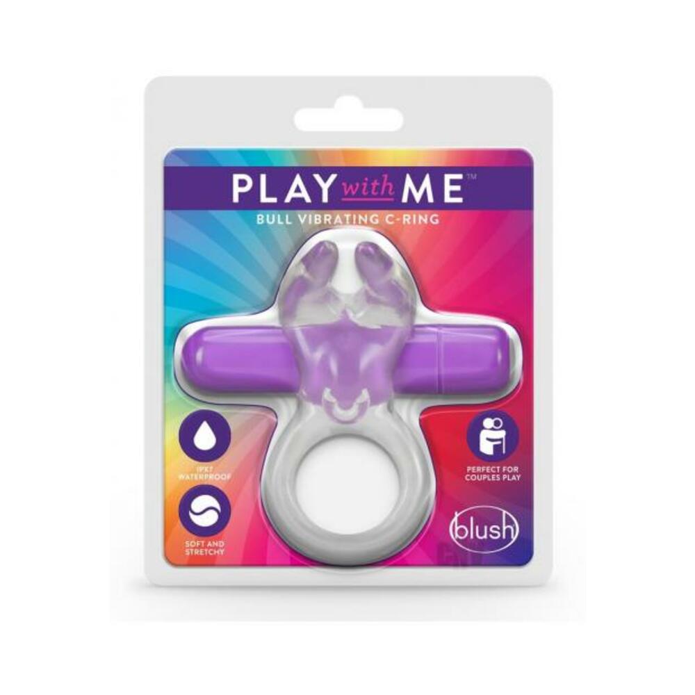 850002870411_1 Play With Me - Bull Vibrating C-ring - Purple - Image 1