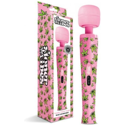 Stoner Vibes Wacky Weed Wand Massager Pink Kush