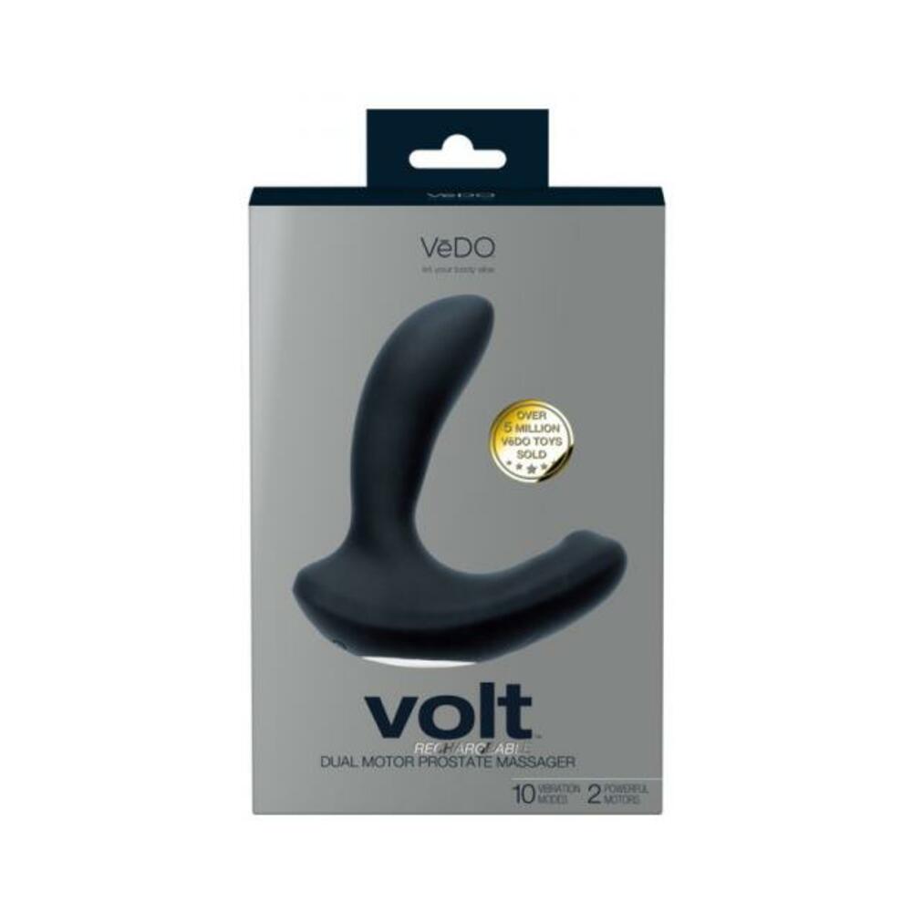850052871208_1 Vedo Volt Rechargeable Prostate Vibe Black - Image 1