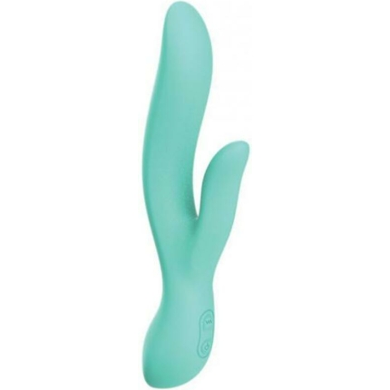Wild Pop Vibe Molly Rabbit Dual Vibrator - Aqua