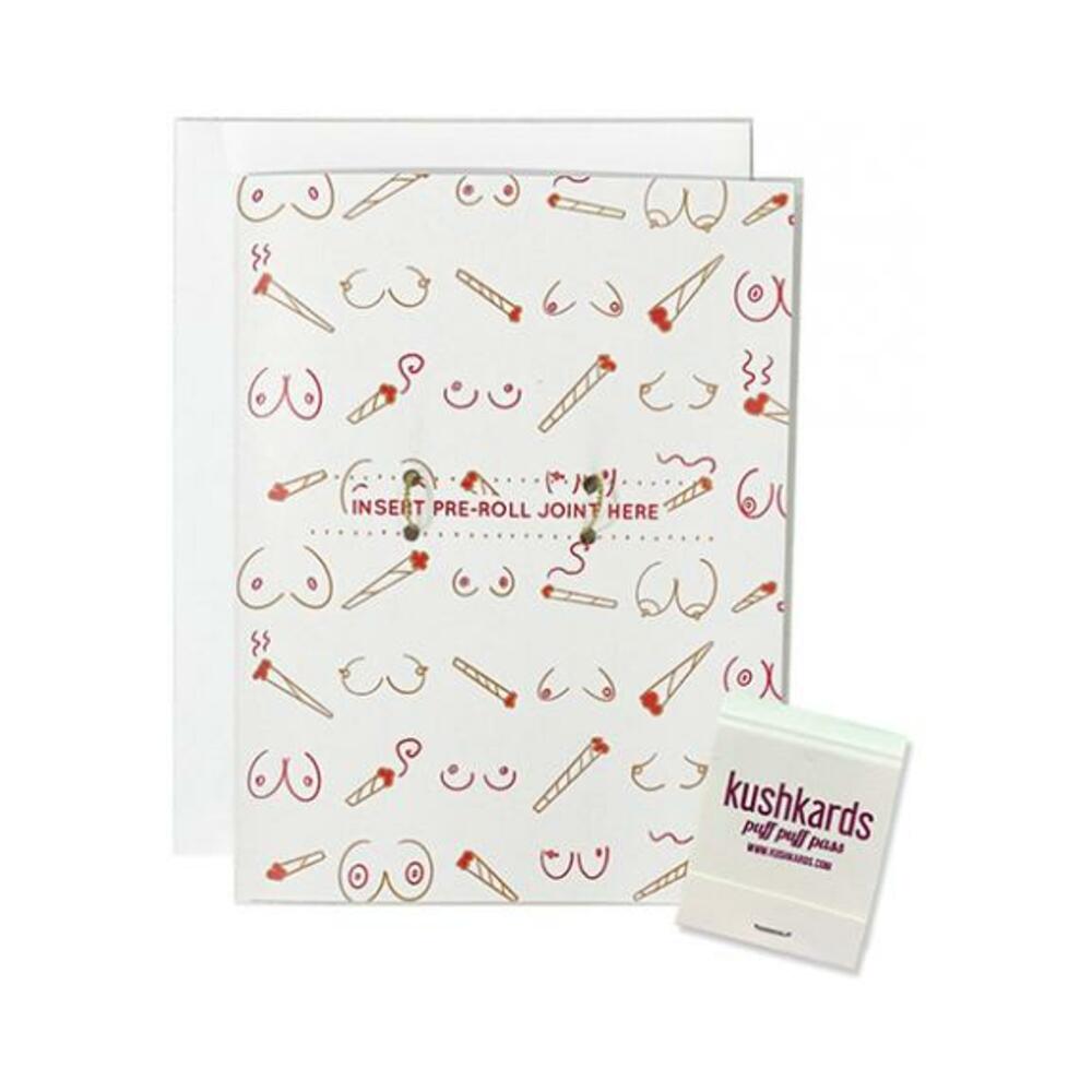 850059990056_1 Doobies Boobies Greeting Card W/matchbook - Image 1