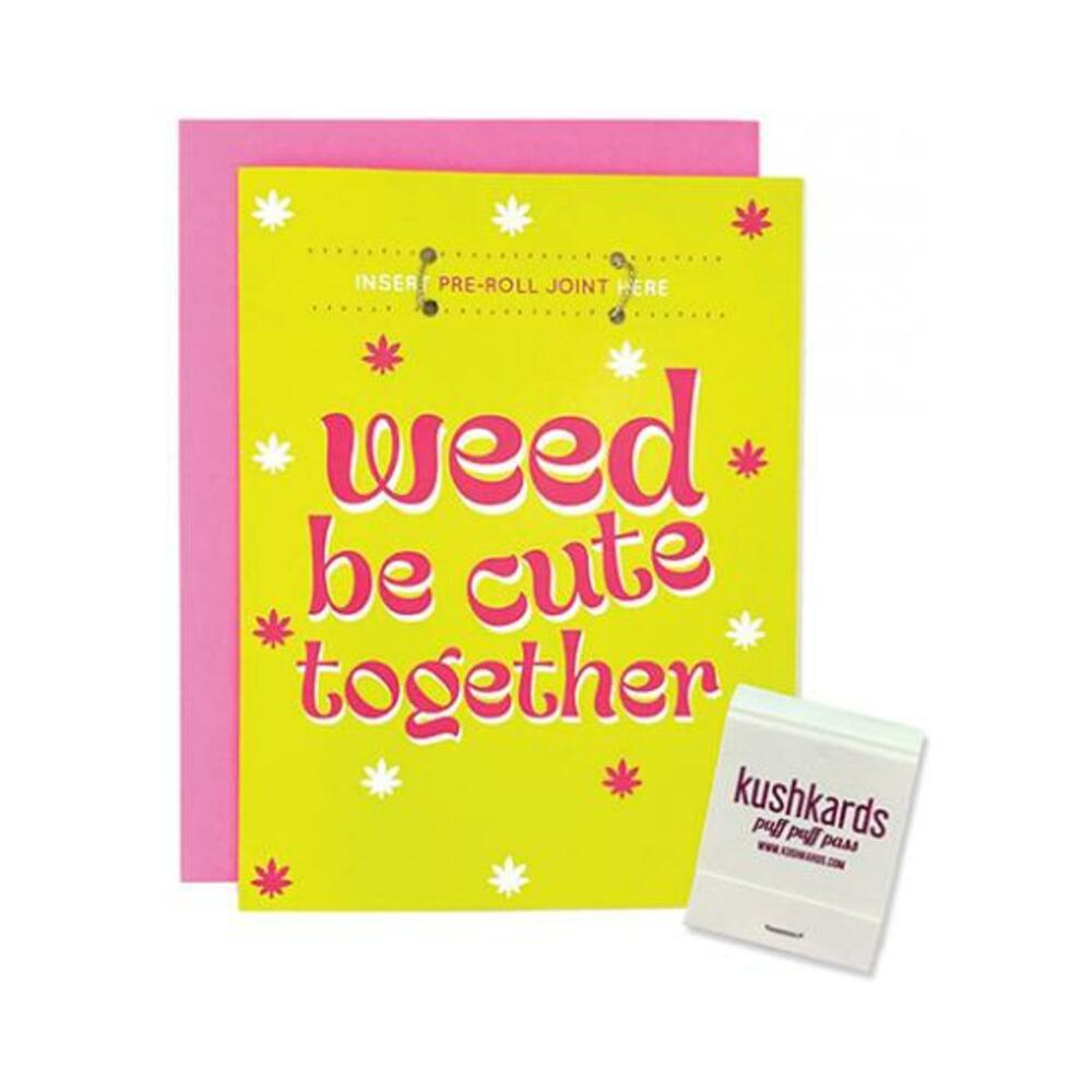 850059990087_1 Weed Be Cute Greeting Card W/matchbook - Image 1
