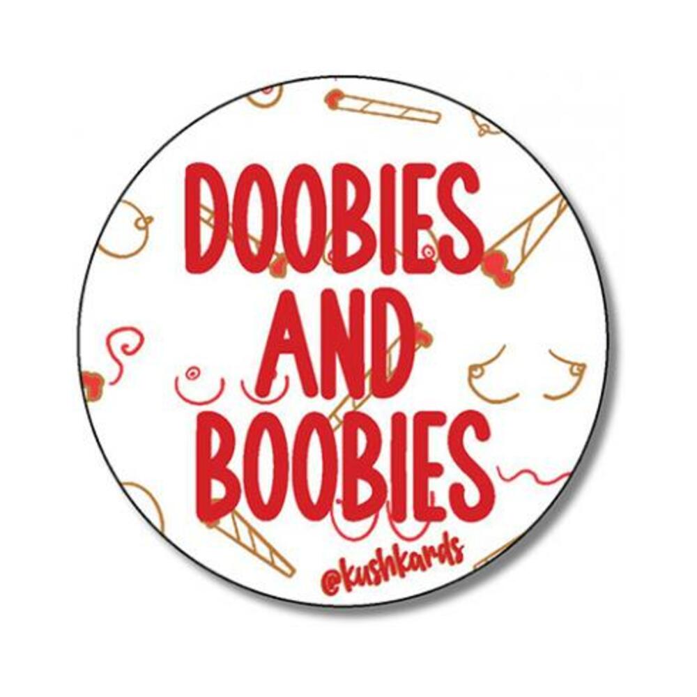 850059990278_1 Doobies And Boobies Sticker - Pack Of 3 - Image 1