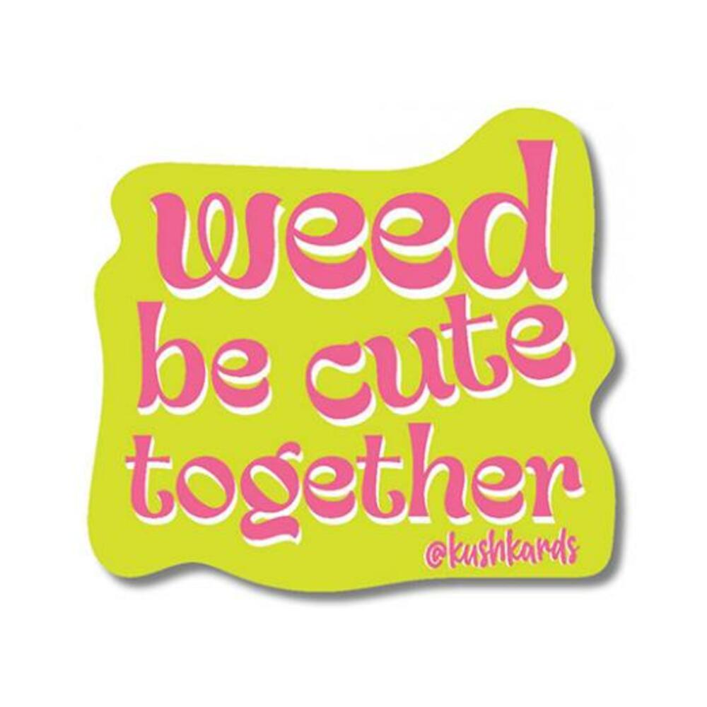 850059990292_1 Weed Be Cute Sticker - Pack Of 3 - Image 1