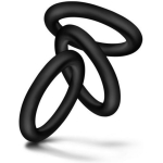 Performance VS2 Silicone Cock Rings Small Black - Image 2