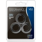Performance VS2 Silicone Cock Rings Small Black - Image 3