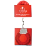 Ouch Furry Pleasure Handcuffs Red - Image 2