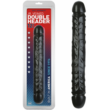 Jr Veined Double Header Black 12