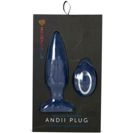 Sensuelle Andii Plug W/roller  Navy Blue