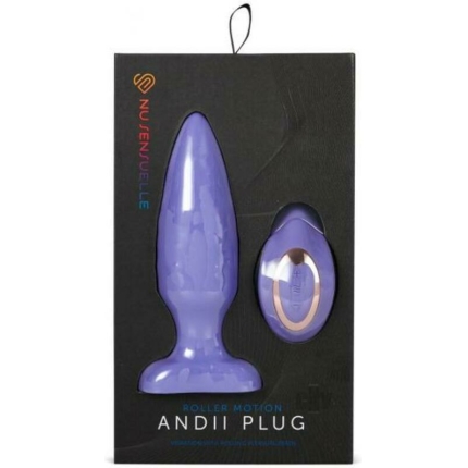 Sensuelle Andii Plug W/roller  Ult Viol