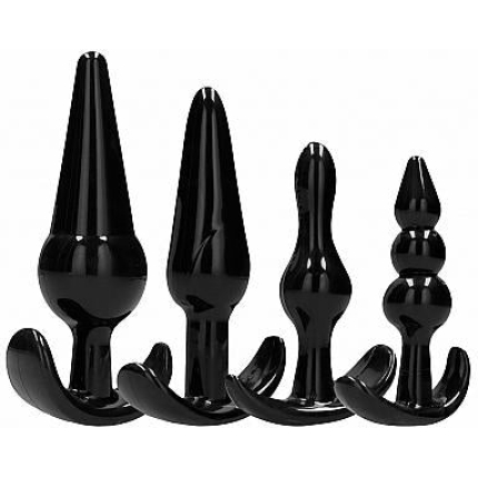 No. 80 - 4-piece Butt Plug Set - Black